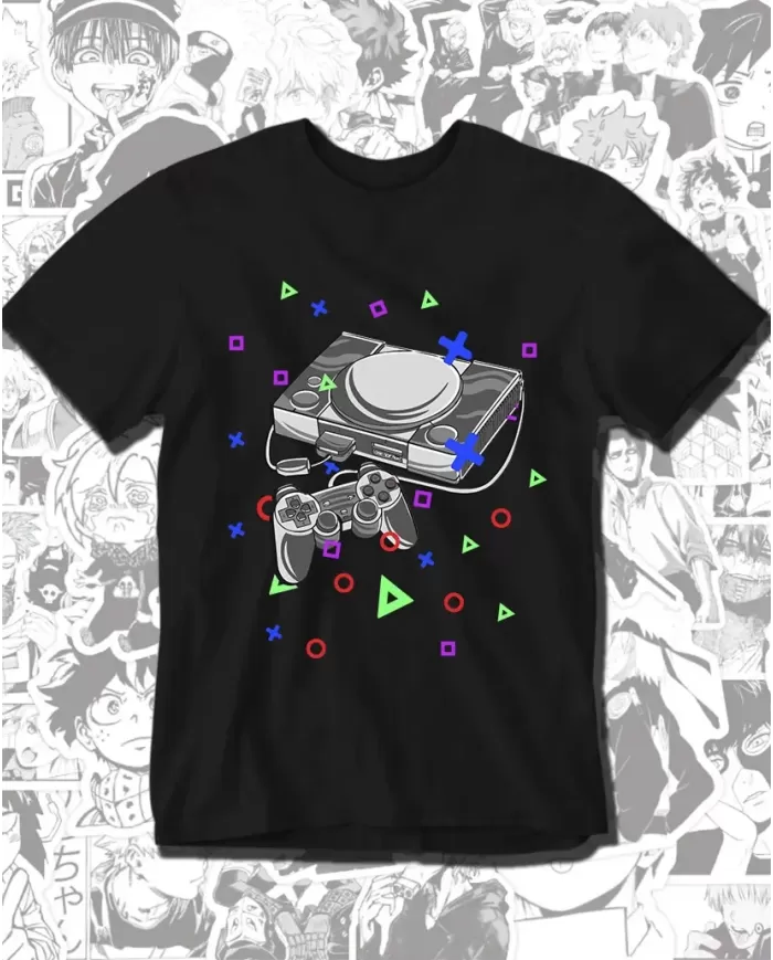 Camiseta Estampada Consola Play 1 🎮 Calidad Premium