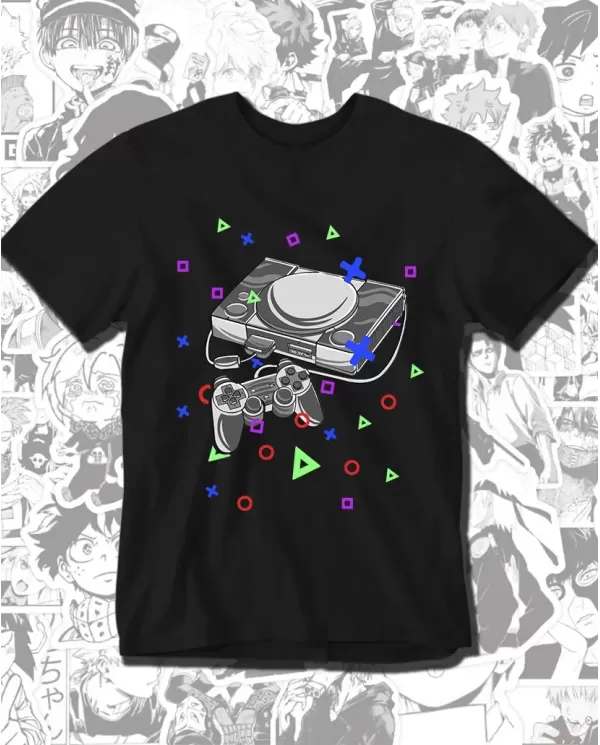 Camiseta Estampada Consola Play 1 🎮 Calidad Premium