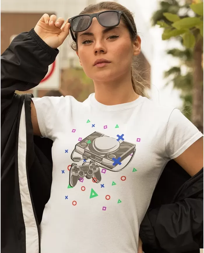 Camiseta Estampada Consola Play 1 🎮 Calidad Premium