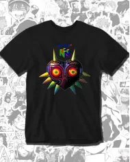 Camiseta Estampada Zelda Majora Mask 64 🎮 Calidad Premium
