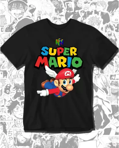 Camiseta Estampada Super Mario 64 🎮 Calidad Premium