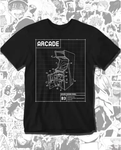 Camiseta Estampada Arcade Machine Model 🎮 Calidad Premium