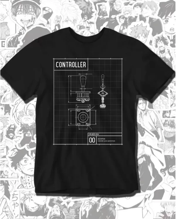 Camiseta Estampada Controller 🎮 Calidad Premium