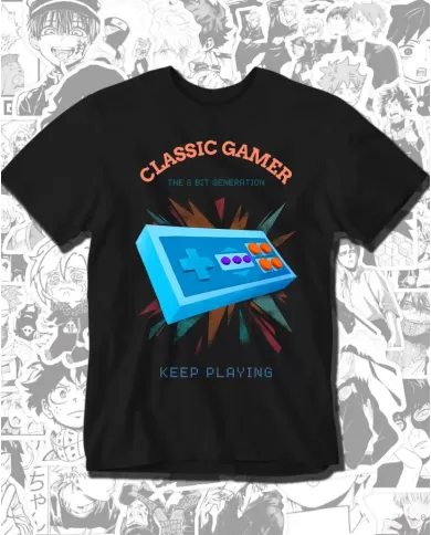 Camiseta Estampada Classic Gamer 🎮 Calidad Premium