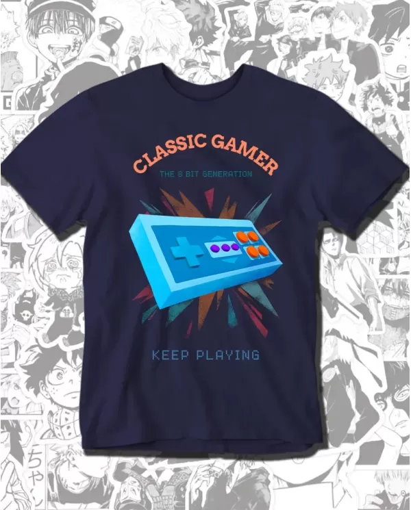 Camiseta Estampada Classic Gamer 🎮 Calidad Premium