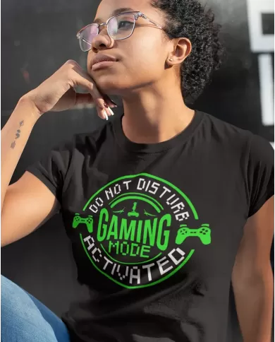 Camiseta Estampada Gaming Mode Activated 🎮 Calidad Premium