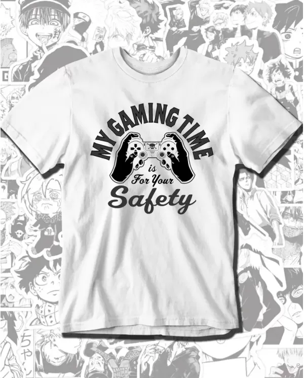 Camiseta Estampada My Gaming Time 🎮 Calidad Premium