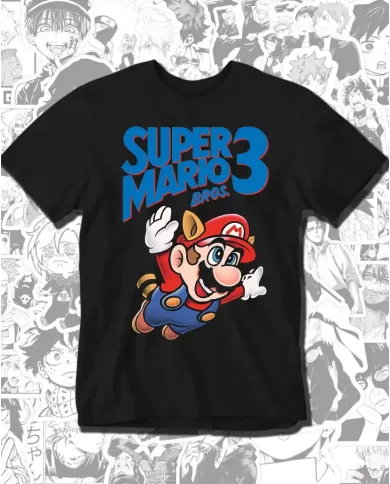 Camiseta Estampada Super Mario Bross 3 🎮 Calidad Premium