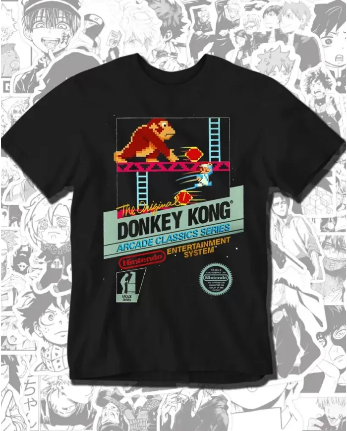 Camiseta Estampada Donkey Kong 🎮 Calidad Premium