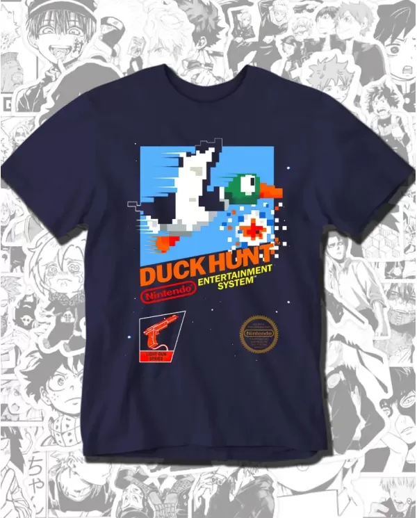 Camiseta Estampada Duck Hunt 🎮 Calidad Premium
