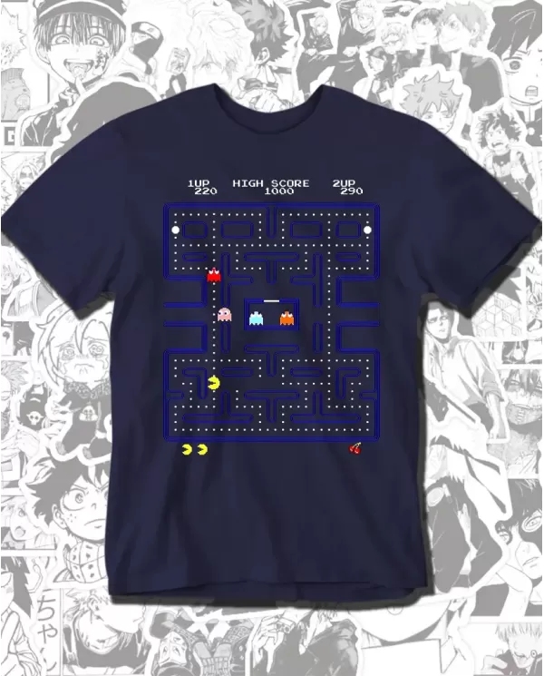 Camiseta Estampada Pacman 🎮 Calidad Premium