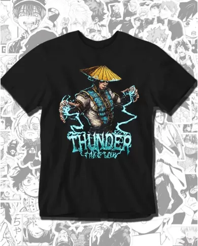 Camiseta Estampada Mortal Combat Raiden 🎮 Calidad Premium
