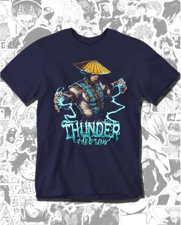 Camiseta Estampada Mortal Combat Raiden 🎮 Calidad Premium
