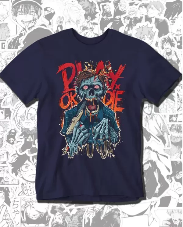 Camiseta Estampada Play Or Die 🎮 Calidad Premium