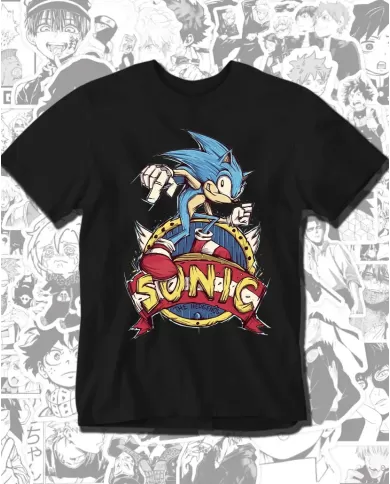 Camiseta Estampada Sonic 🎮 Calidad Premium