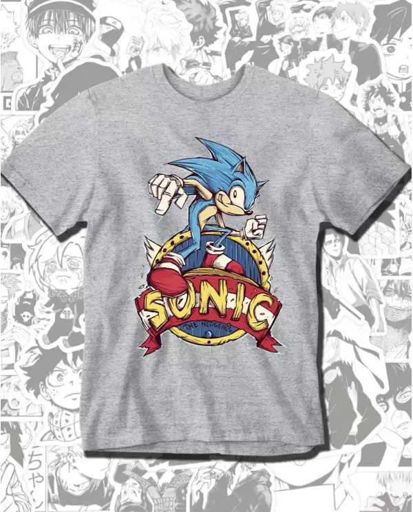 Camiseta Estampada Sonic 🎮 Calidad Premium