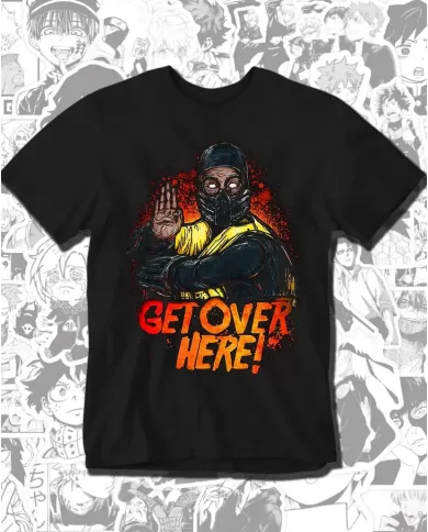 Camiseta Estampada Mortal Combat Get Over Here 🎮 Calidad Premium