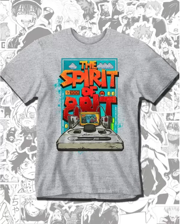 Camiseta Estampada The Spirit Of 8 Bits 🎮 Calidad Premium