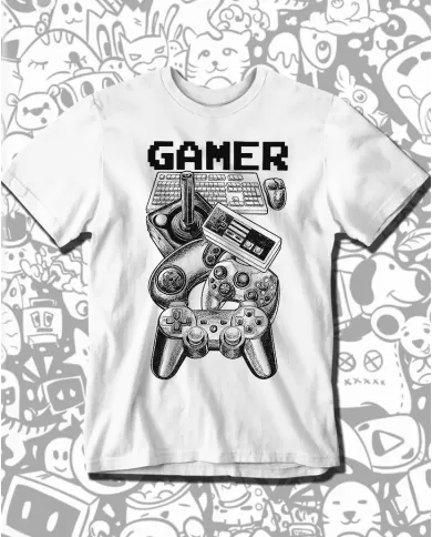Camiseta Estampada Gamer 01 🎮 Calidad Premium