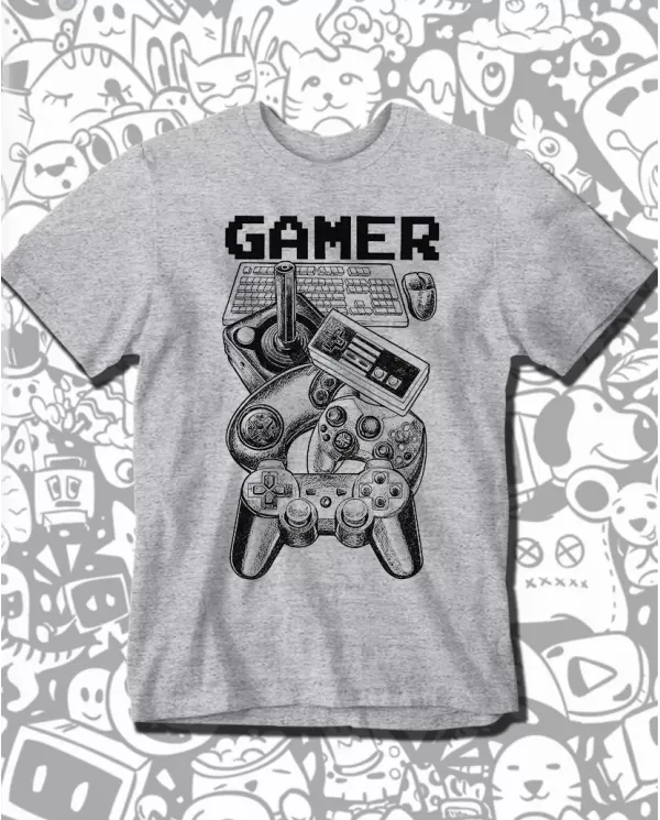 Camiseta Estampada Gamer 01 🎮 Calidad Premium