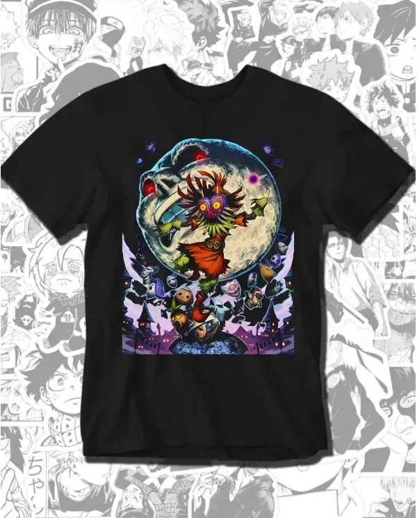 Camiseta Estampada Zelda Majoras Mask 🎮 Calidad Premium