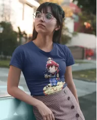 Camiseta Estampada Mario Goku 🎮 Calidad Premium