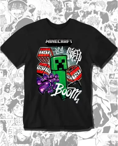 Camiseta Estampada Minecraft 🎮 Calidad Premium