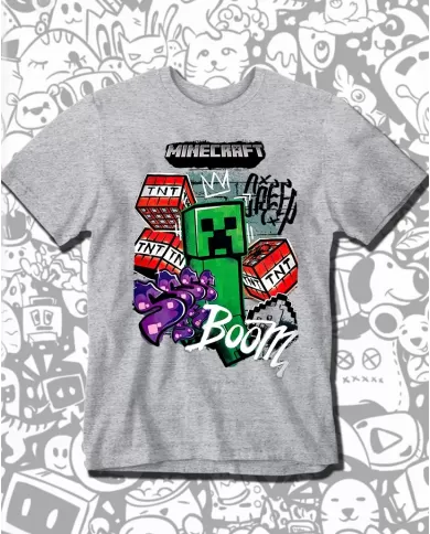 Camiseta Estampada Minecraft 🎮 Calidad Premium