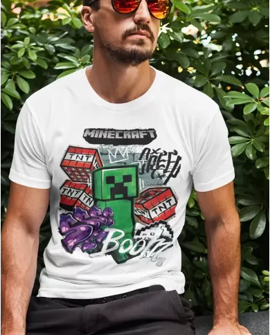 Camiseta Estampada Minecraft 🎮 Calidad Premium