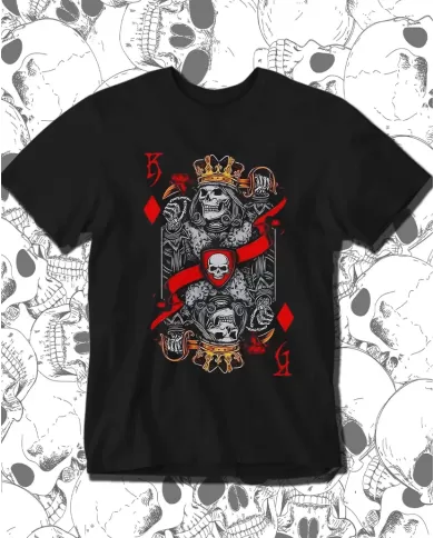 Camiseta Estampada King poker 💀 Calidad Premium