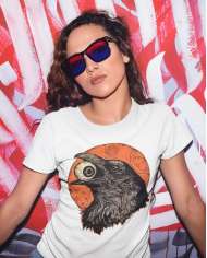 Camiseta Estampada Eye Crow 💀 Calidad Premium