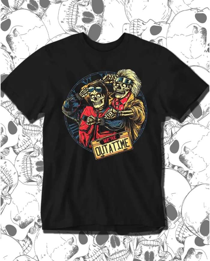 Camiseta Estampada We Are Out A Time 💀 Calidad Premium