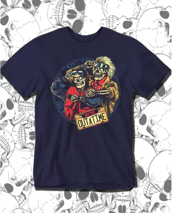 Camiseta Estampada We Are Out A Time 💀 Calidad Premium