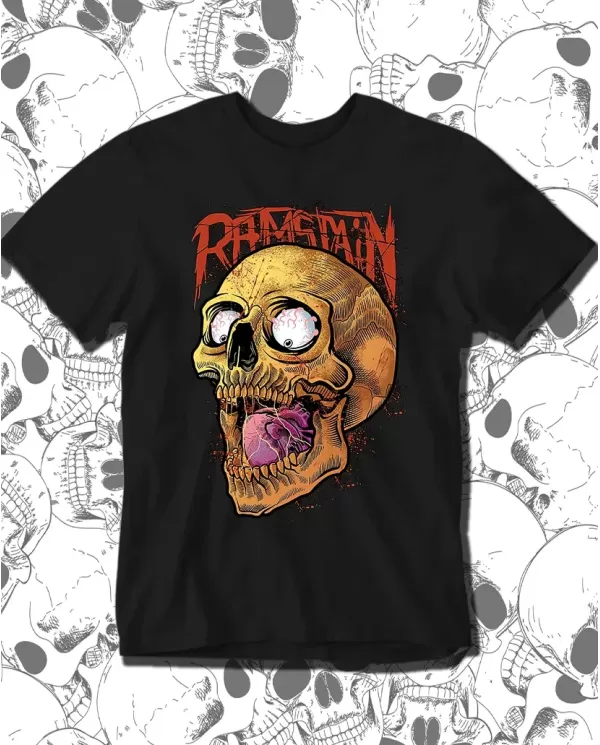 Camiseta Estampada Skull Ramstain 💀 Calidad Premium