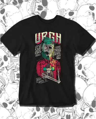 Camiseta Estampada Till Death Stake Zombie 💀 Calidad Premium