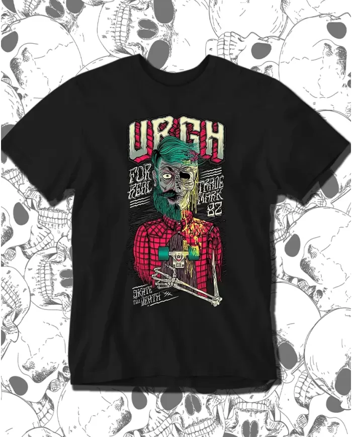 Camiseta Estampada Till Death Stake Zombie 💀 Calidad Premium