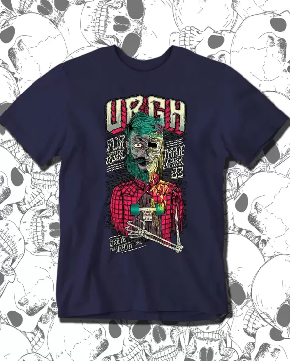 Camiseta Estampada Till Death Stake Zombie 💀 Calidad Premium