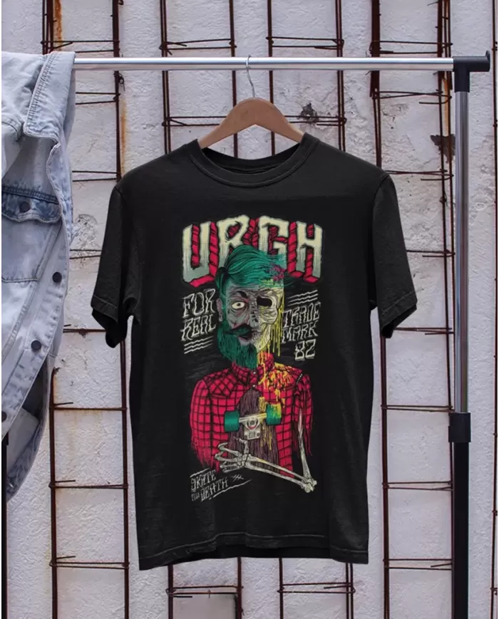 Camiseta Estampada Till Death Stake Zombie 💀 Calidad Premium