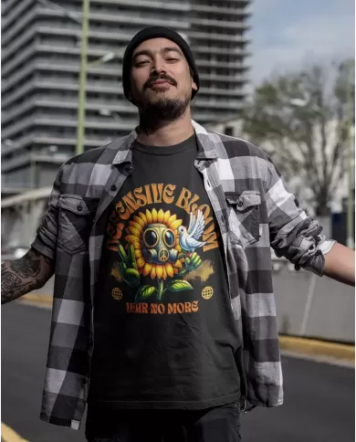 Camiseta Estampada Defensive Bloom 👽 Calidad Premium