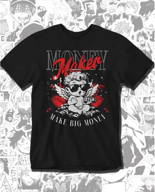 Camiseta Estampada Money Maker 👽 Calidad Premium