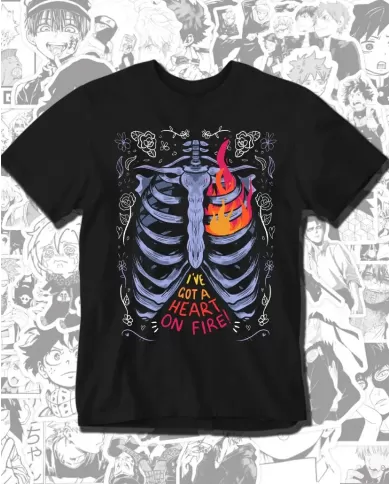 Camiseta Estampada Hearth on Fire 👽 Calidad Premium