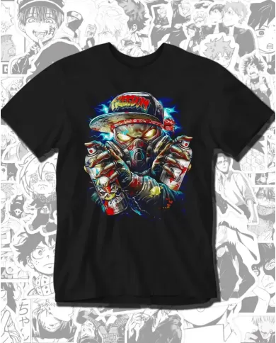 Camiseta Estampada Graffiti semitone 👽 Calidad Premium