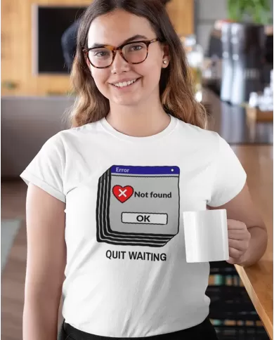 Camiseta Estampada Quit Waiting 👽 Calidad Premium