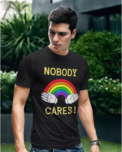 Camiseta Estampada No Body Cares 👽 Calidad Premium