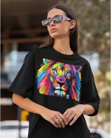 Camiseta Estampada Color Lion 👽 Calidad Premium