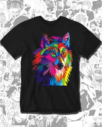Camiseta Estampada Color Wolf 👽 Calidad Premium