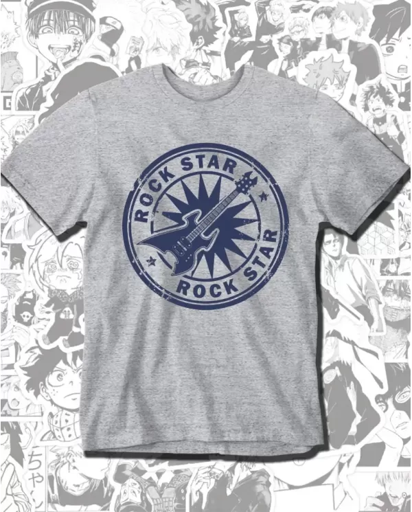 Camiseta Estampada Rock Star 👽 Calidad Premium