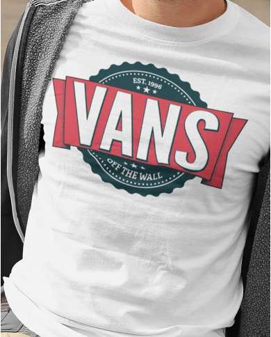 Camiseta Estampada Vans 👽 Calidad Premium
