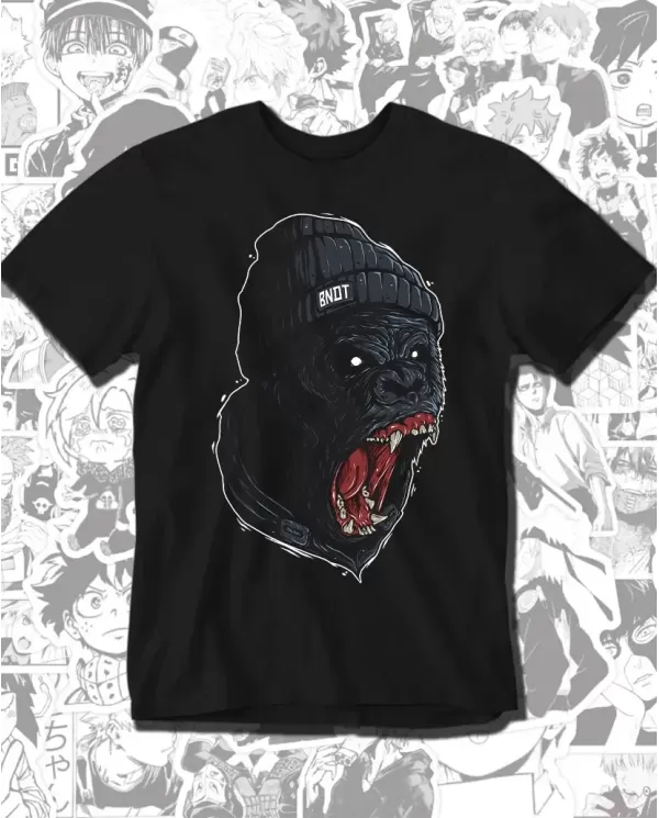 Camiseta Estampada Simio 05 👽 Calidad Premium