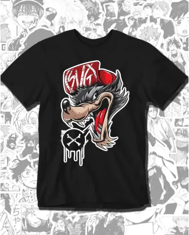 Camiseta Estampada Wolf SGV👽 Calidad Premium